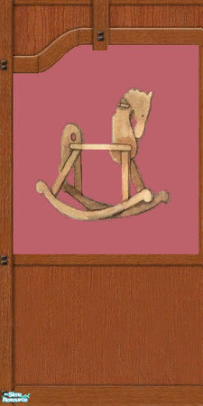Sims 2 — The Astoundingly Rockn Horse the Second by darci321 — The second edition of these rockn' horse wall panels are