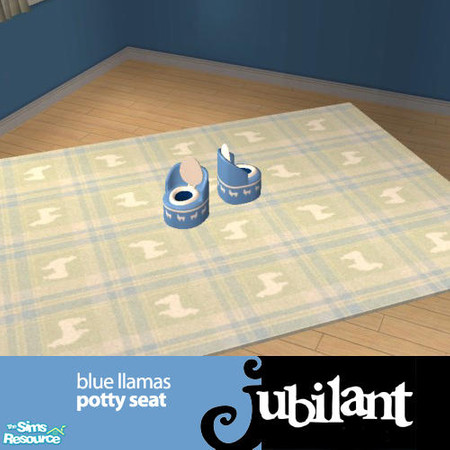 Sims 2 — JUB Blue Llamas Nursery - Potty by Jubilant — Blue llamas potty