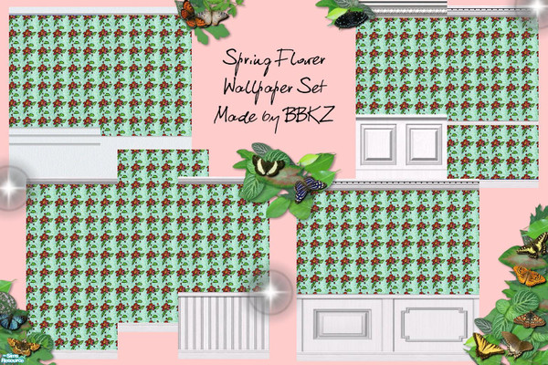Sims 2 — Spring Flower Wallpaper Set by BBKZ — Enjoy and rate it, please :-)