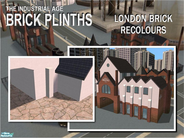 Sims 2 — Double Depth Full Height Plinth by Cyclonesue — Recolour in white London Brick. To place one plinth on top of