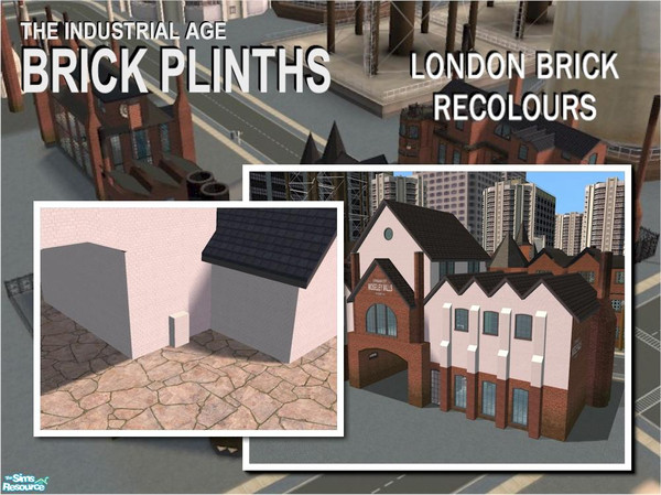 Sims 2 — Higher Foundation Plinth (single) by Cyclonesue — Recolour in white London Brick. To place one plinth on top of