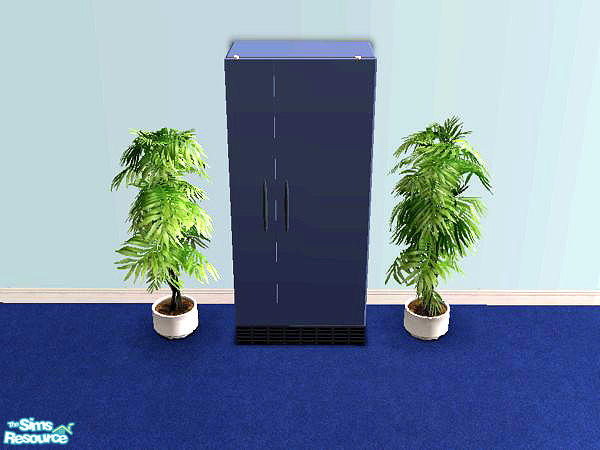 Sims 2 — Midnight Kitchen - Fridge by munchkin_brat — Expensive frideg in midnight blue.