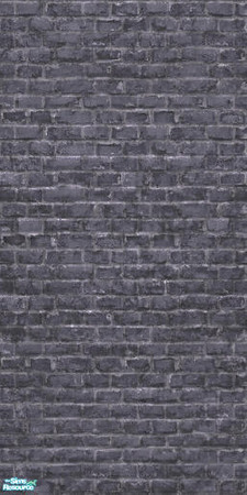 Sims 2 — Engineering Brick (Dry) by Cyclonesue — Part of the Industrial Age set. Blue/black engineering brickwork for