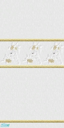 Sims 2 — RomanticWhiteAndGoldWlFlSet - wall 2 by The_Unicorn — 
