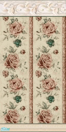 Sims 2 — Roses Mlding by cat3cm — Seamless by cat3cm