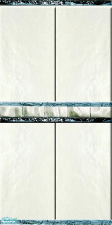 Sims 2 — Metallic White Tile  by socgrrrl725 — Metallic White Ceramic Tile featuring Chrome accented Border. Created by