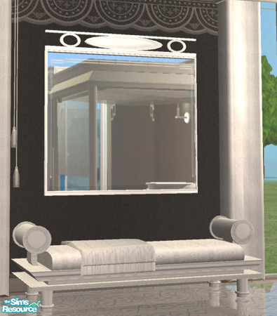 Sims 2 — Silent Whisper Bedroom -Mirror by Cloisonne — white mirror