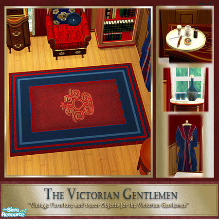 Sims 2 — The Victorian Gentlemen - 3x4 Rug by Cashcraft — A collection of furniture and decorative objects for your