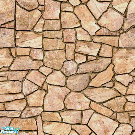 Sims 2 — Medium Stone Paving by Lola — Stone Paving In Three Natural Colors.