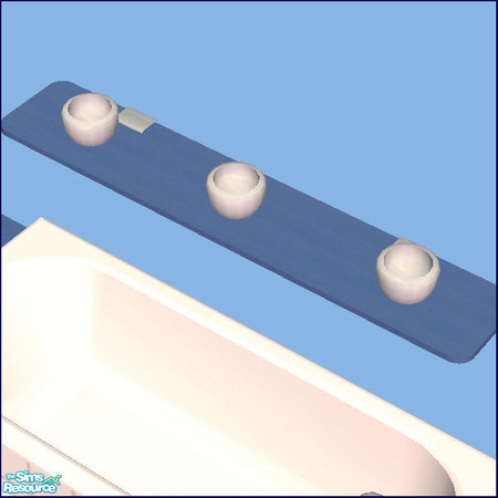 Sims 2 — Skye Bathroom  - Shelf by Chezzie — Recolor of Mango-Sims Abala Bathroom in shades of blue. Matching walls and