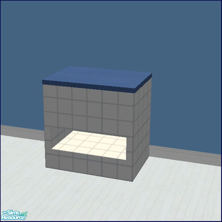 Sims 2 — Skye Bathroom  - Counter without towels by Chezzie — Recolor of Mango-Sims Abala Bathroom in shades of blue.