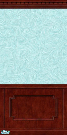 Sims 2 — MDP Pastel Teal Swirl Panel in Dark by MelandStv — There are 12 colourful walls in this set. They are part of my