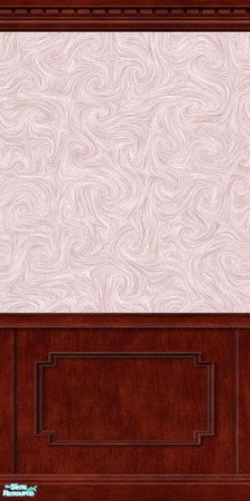 Sims 2 — MDP Pastel Pink Swirl Panel in Dark by MelandStv — There are 12 colourful walls in this set. They are part of my