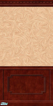 Sims 2 — MDP Pastel Orange Swirl Panel in Dark by MelandStv — There are 12 colourful walls in this set. They are part of