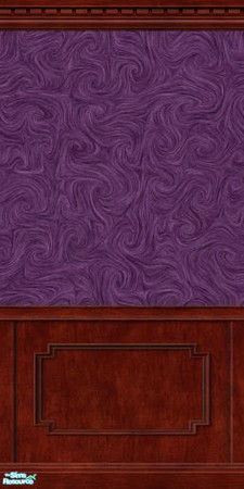 Sims 2 — MDP Plum Swirl Panel in Dark by MelandStv — There are 20 colourful walls in this set. They are part of my Colour