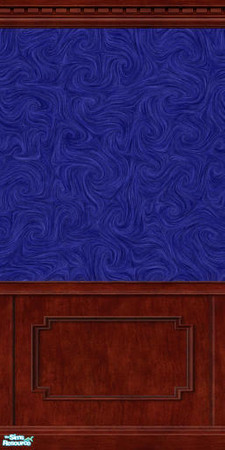 Sims 2 — MDP Navy Swirl Panel in Dark by MelandStv — There are 20 colourful walls in this set. They are part of my Colour