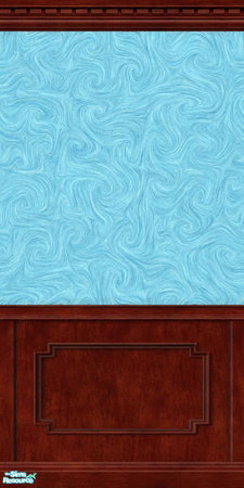 Sims 2 — MDP Azure Swirl Panel in Dark by MelandStv — There are 20 colourful walls in this set. They are part of my