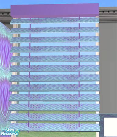 Sims 2 — Frizzle Kitchen - Blinds by Cloisonne — This one file recolors both blinds Diagonal and straight blind,you need