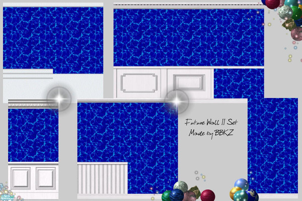 Sims 2 — Future Wall II Set by BBKZ — Enjoy and rate it :-)