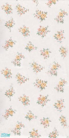 Sims 2 — Flowers - Individual Item by Shawnamarie — Shabby chic inspiered wall covering. Please Enjoy :o)