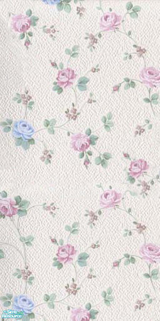 Sims 2 — Flowers - Individual Item by Shawnamarie — Shabby chic inspiered wall covering. Please Enjoy :o)