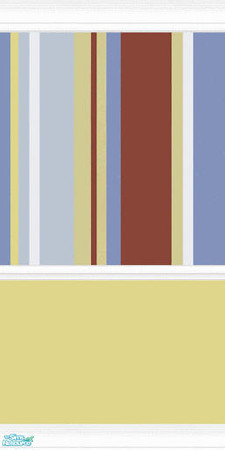Sims 2 — Stripe Wall Set - 11 by Girl-from-mars — Part of the Stripe Wall Set