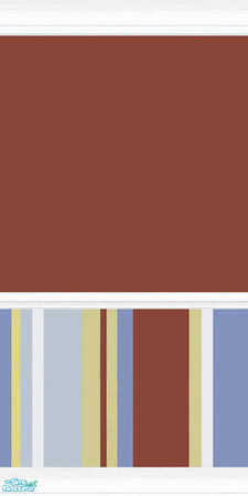 Sims 2 — Stripe Wall Set - 5 by Girl-from-mars — Part of the Stripe Wall Set