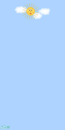 Sims 2 — Sun Wallpaper - Blue by Arduinna — Blue wallpaper, with a sun to brighten your simmers day