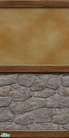 Sims 2 — Sand Wall 1 by Vlana — Some warm sand for your sims