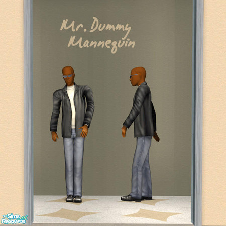 Sims 2 — Mr Dummy 6 MESH by DOT — Mr Dummy 6 MESH,Dummy Part 2. Dummy or Mannequins for shops. 5 MESHES in 4 skin tones.