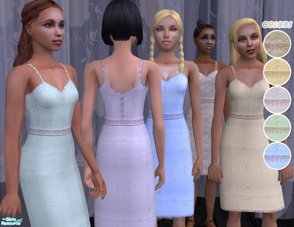 Sims 2 — Romantic teens by footzoul — Romantic clothes for the teens