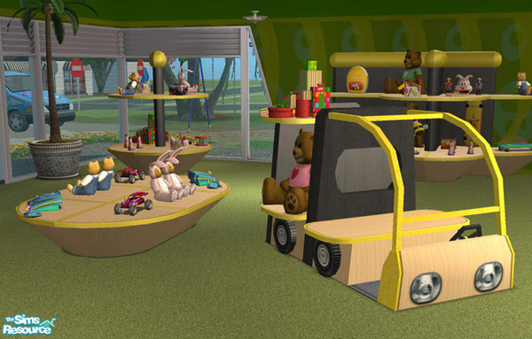 Sims 2 — Open A Toy Shop - Recolor (Yellow) by NoFrills — Recolor of my "Open A Toy Shop" set.