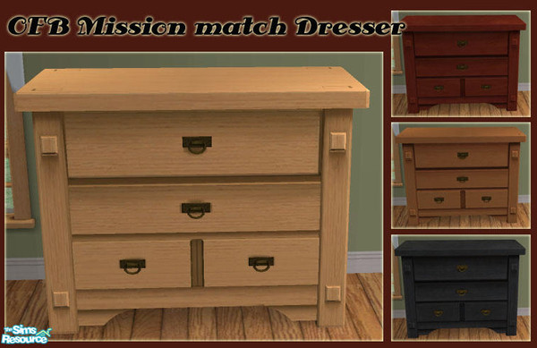 Sims 2 — OFB Mission Match - Dresser by Simaddict99 — fully animated mission style dresser. uses Maxis OFB Mission 1 x1