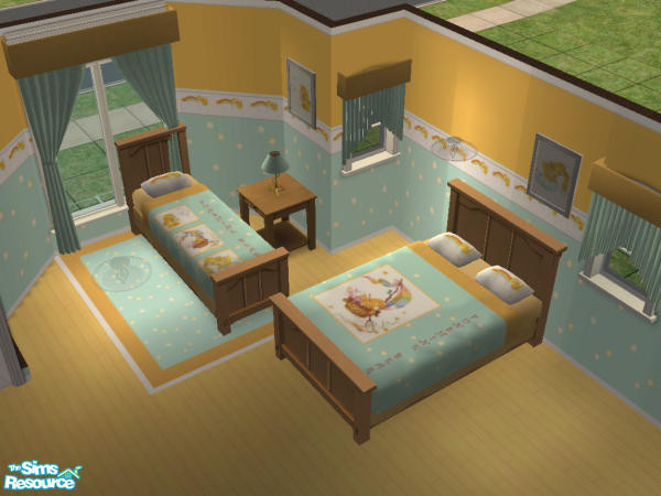 Sims 2 — Funshine Bear Kids' Room by curemad — Kids' room based on Funshine Bear from the Care Bears