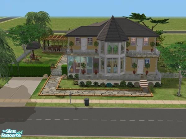 Sims 2 — Relaxation by mklaassen — This moderate lot costs: 146.352. It has three bedrooms and three bathrooms. It is