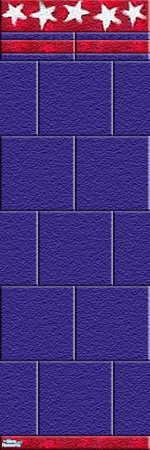 Sims 2 — Disney's Mickey Mouse - Individual Item by Lorah — Red, blue, white, yellow, tile and paint walls with 2 floors.