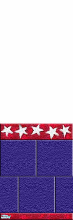 Sims 2 — Disney's Mickey Mouse - Individual Item by Lorah — Red, blue, white, yellow, tile and paint walls with 2 floors.