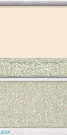 Sims 2 — Mosaic Green Wall 3 by Cailca — A Wall and floor set for you bathroom in a Green Mosaic detail, matching