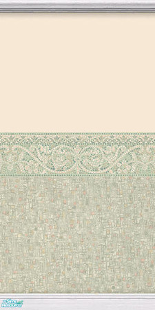 Sims 2 — Mosaic Green Wall 1 by Cailca — A Wall and floor set for you bathroom in a Green Mosaic detail, matching