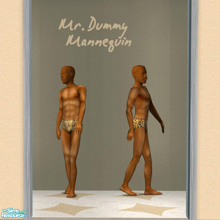 Sims 2 — Mr Dummy 4 MESH by DOT — Mr Dummy 4 MESH, Dummy or Mannequins for shops. 4 skin tones. *THIS IS THE BASE MESH*