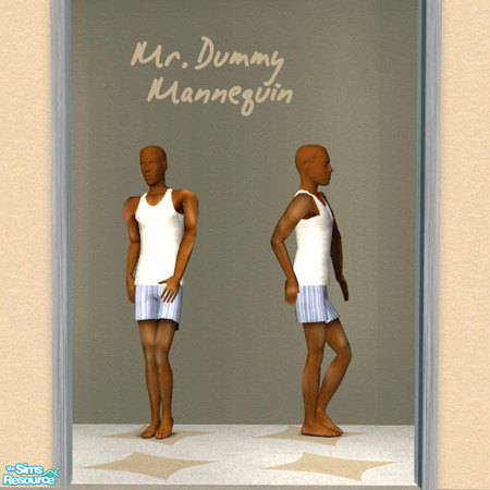 Sims 2 — Mr Dummy 3 MESH by DOT — Mr Dummy 3 MESH, Dummy or Mannequins for shops. 4 skin tones. *THIS IS THE BASE MESH*