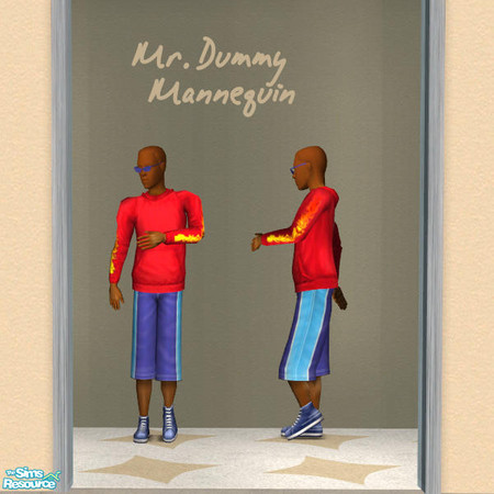 Sims 2 — Mr Dummy 1 MESH by DOT — Mr Dummy 1 MESH, Dummy or Mannequins for shops. 4 skin tones. *THIS IS THE BASE MESH*