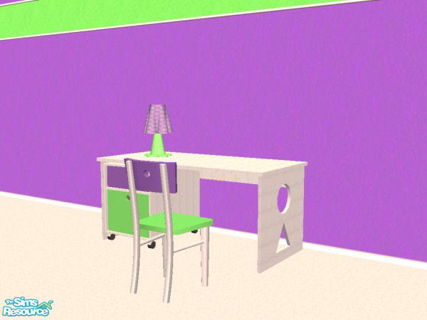 Sims 2 — Mermaid Bedroom Set Dining Chair by wytetygryss — A recolour of the Little Thinker dining chair by Nofrills.