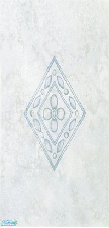 Sims 2 — Rombus Blue Wall by McBeal — Delicate rombus wall, lightens up the room