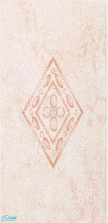 Sims 2 — Rombus Red Wall by McBeal — Delicate rombus wall, lightens up the room