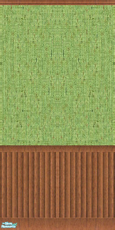 Sims 2 — NK Mahagony Green LR - Wallpaper by MoMama — A mahagony and green wallpaper to add class to any room.