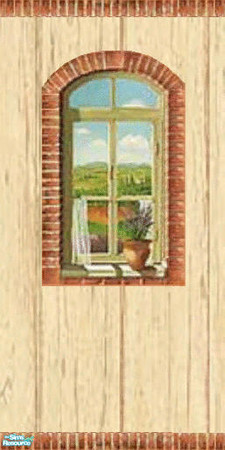 Sims 2 — Valley Brick in Rough Pine by darci321 — Wall: Catalog placement: paneling Oh! Such a Pretty Sight to see!