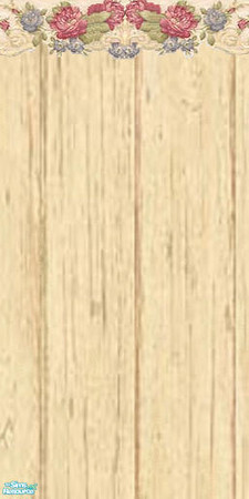 Sims 2 — Rough Pine and Roses n` Valley  by darci321 — Wall: Catalog placement: paneling Oh! Such pretty roses. Accessory