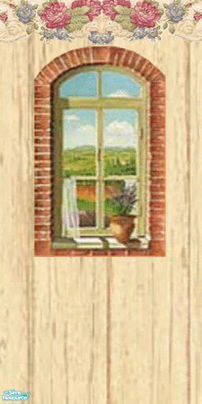 Sims 2 — Rose n` Valley  in Rough Pine by darci321 —  Wall: Catalog placement: paneling Oh! Such a Another Pretty Sight!