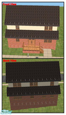 Sims 2 — 2 Lochside View by rachk116 — Living Room, Study, Kitchen, Dinign Room, Cloak, 2 Bedrooms and Bathroom